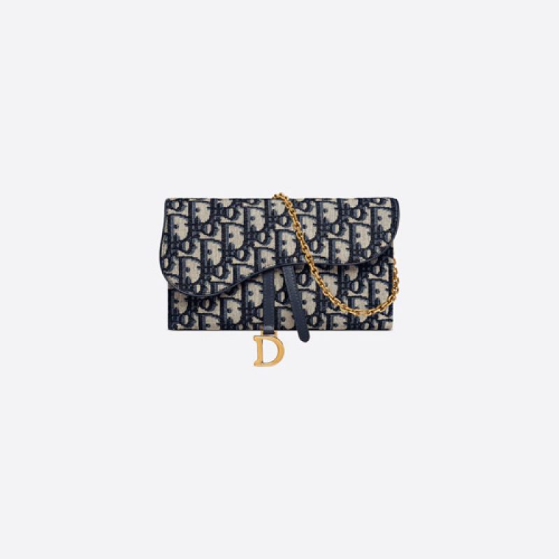 Dior/迪奥高仿原单包包 Dior Oblique 印花马鞍钱包